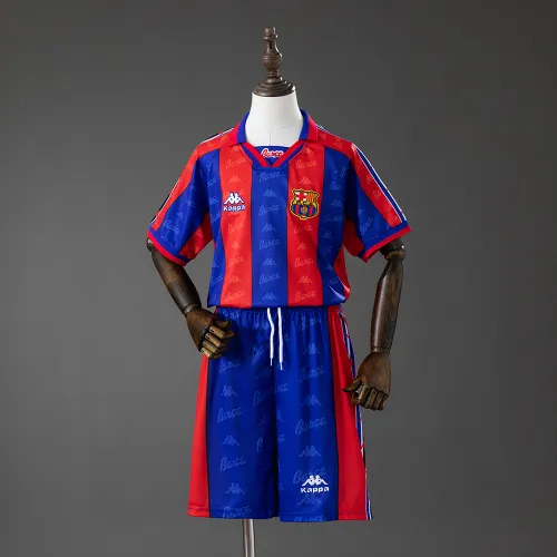 Maglia Barcellona 96/97 Home Retro Kit Bambini