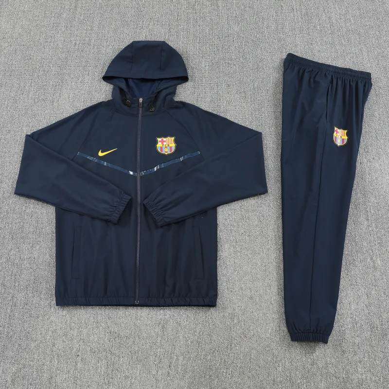 Barcelona 2026/27 Windbreaker Training Suit Black