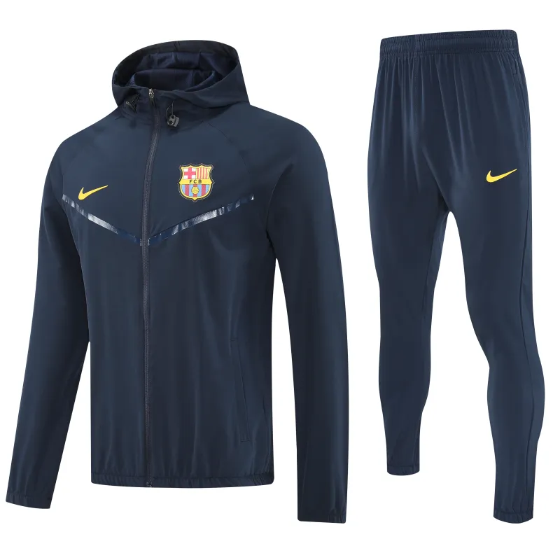 Barcelona 2026/27 Windbreaker Training Suit Black
