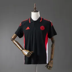 Bayern Munich 2025/26 POLO Shirt Black - product photo US17.99 - Bayern Munich 2025/26 POLO Shirt Black