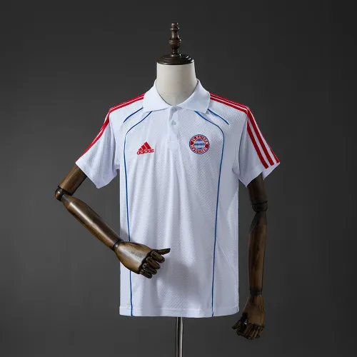Bayern Monaco 2025/26 POLO Shirt Bianco