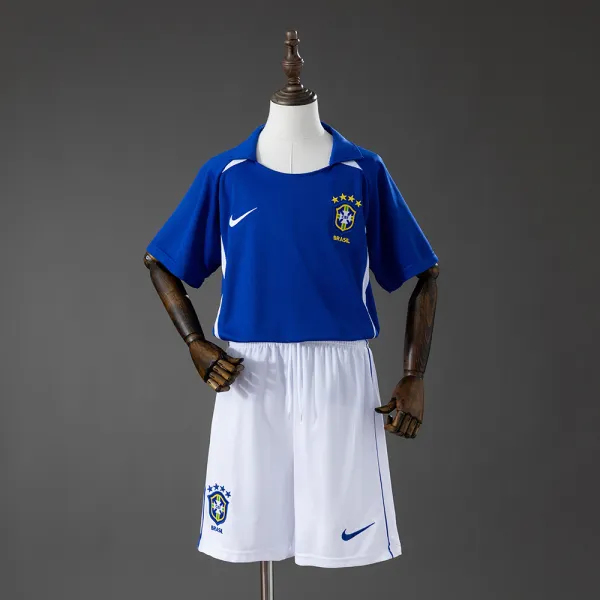 brazil 2002 kids retro jersey - A-Grade Quality Detail View