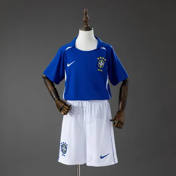 Brésil 2002 Away Retro Kids Kit Jersey