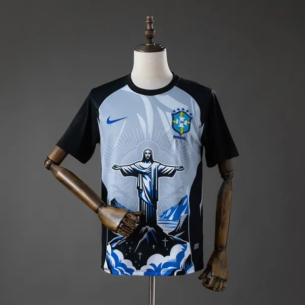 Brazil 2026 Christ the Savior gray jersey - A-Grade Quality Detail View