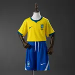 2026 Brazil Kids kit Home Soccer Jersey