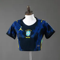 14,98 US-Dollar – Brasilien 2026 Heimtrikot für Damen, Crop-Top-Schnitt