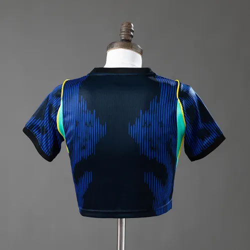 Brasil 2026 Home Estilo Crop Top de Mujer
