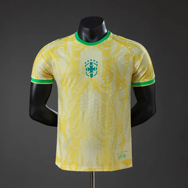 Brazil 2026 player version soccer jersey - A-Grade Quality Detail View