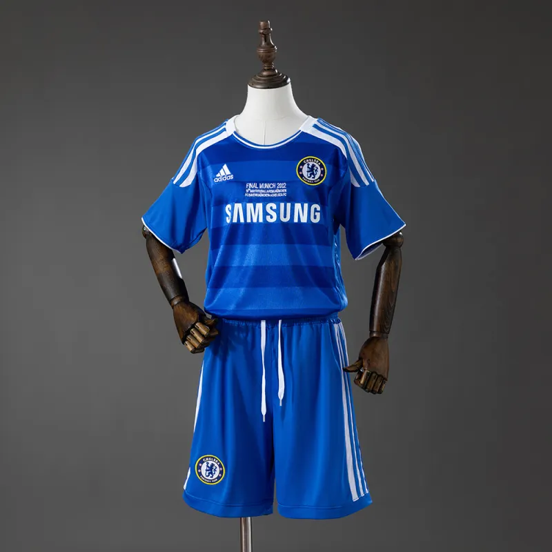 Chelsea 11/12 Home (UEFA Champions League) Retro Kids Kit Jersey