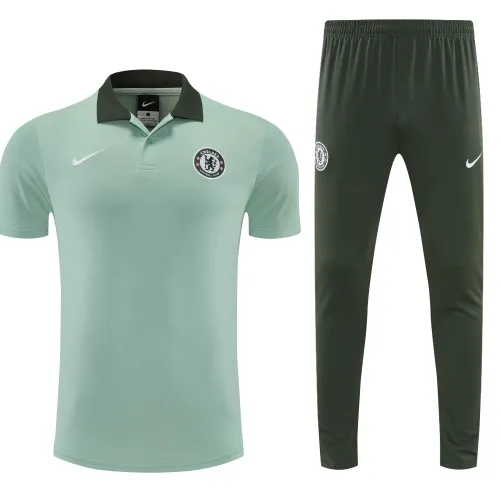 Fato de treino Chelsea 2025/26 POLO Azul claro