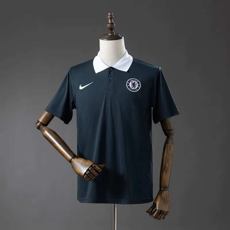 Chelsea 2025/26 Polohemd Grau