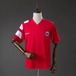 Chile 1994 World Cup Home Retro Jersey - product photo Chile 1994 vintage World Cup Home Retro Jersey front view, displaying classic crest design.
