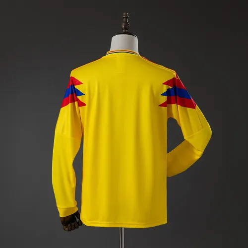 Maglia Colombia 1990 Originals Retro Home a manica lunga
