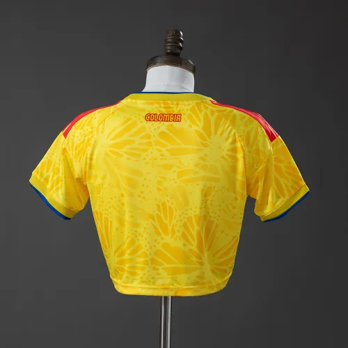 Colombia 2026 Home Estilo Crop Top de Mujer