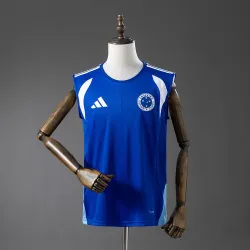 Cruzeiro 2026/27 Sleeveless Soccer Jersey Blue - product photo US16.99 - Cruzeiro 2026/27 Sleeveless Soccer Jersey Blue