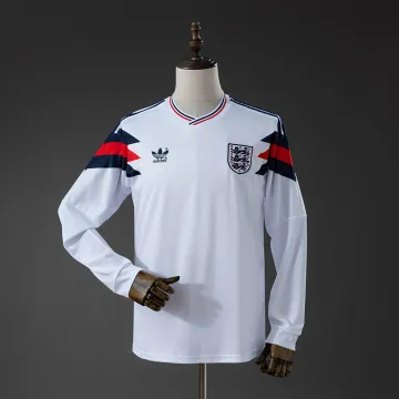Maglia Inghilterra 1990 Home Retro a maniche lunghe