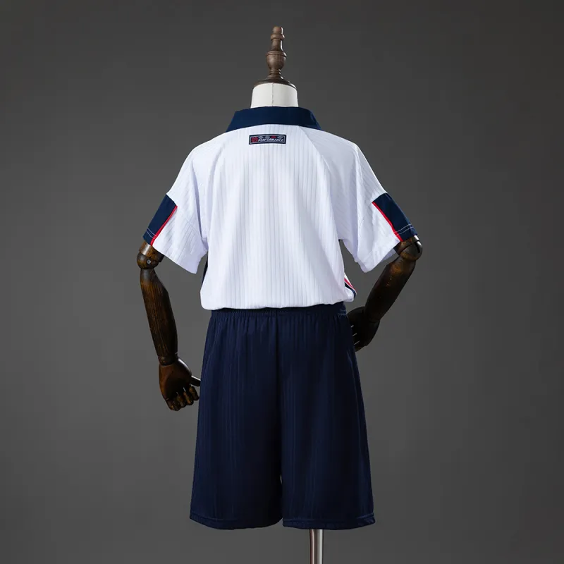 England 1998 Home Retro Kids Kit Jersey