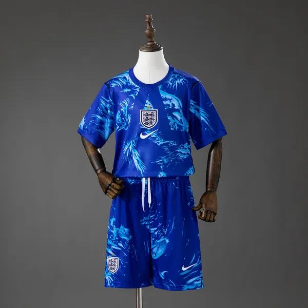England 2026 kids goalkeeper blue jersey - A-Grade Quality Detail View