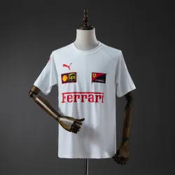 Ferrari F1 2025 White T-shirt S-3XL - product photo US24.99 - Ferrari F1 2025 White T-shirt S-3XL