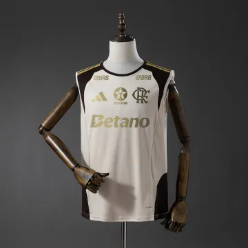 Flamengo 2026/27 Todos os patrocinadores Treino Camisola sem mangas Damasco