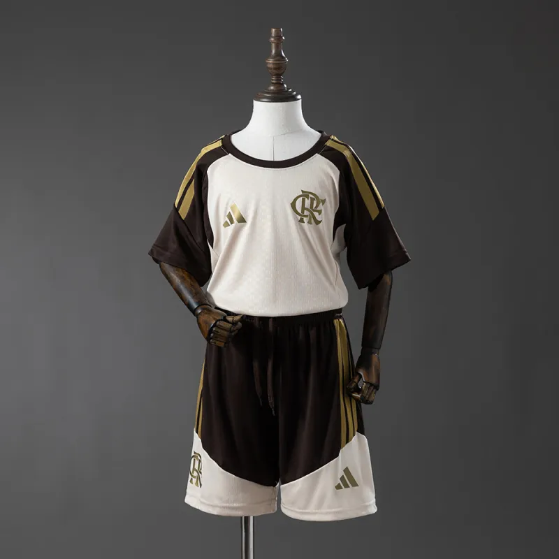 Flamengo 2026/27 Training Kids Kit Brown