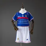 France 1998 Home Retro Kids Kit Jersey France 1998 Home Retro Kids Kit Jersey