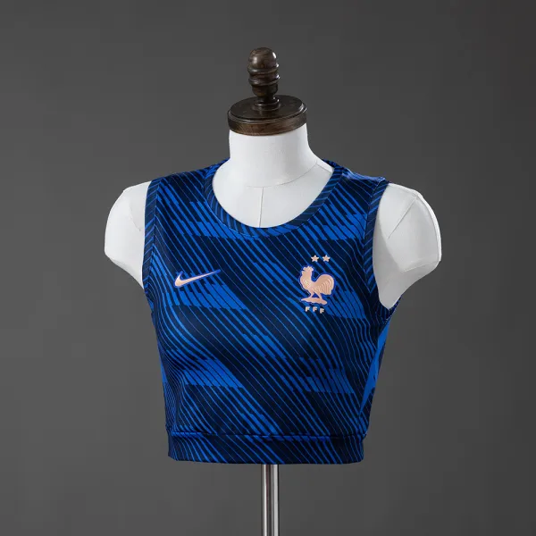 France 2026 Home women's crop top vest jersey - A-Grade Quality Detail View