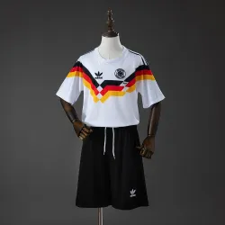 Germany 1990 Home Retro Kids Kit Jersey - product photo US20.98 - Germany 1990 Home Retro Kids Kit Jersey