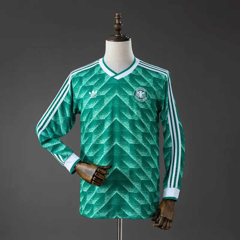 Maglia a maniche lunghe Germania 1990 Away Retro