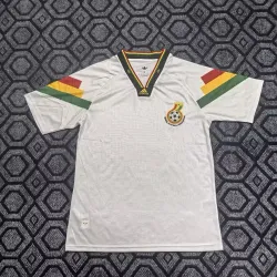 Ghana 2026 World Cup special version white men's soccer jersey front view with crest.