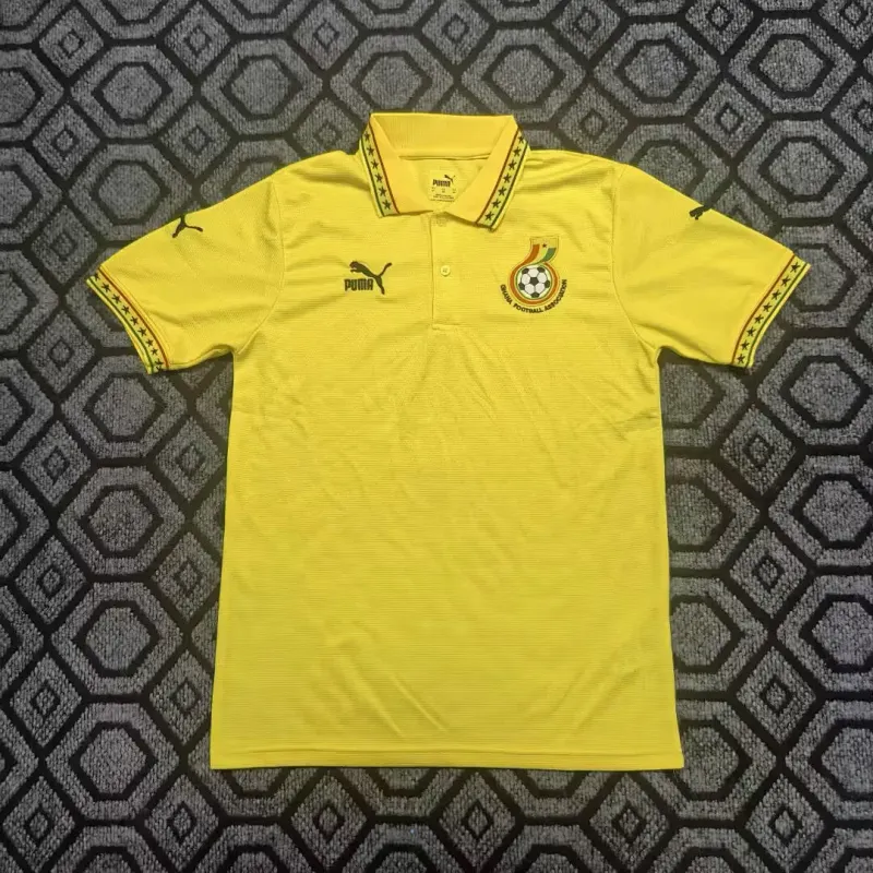 Ghana 2026 World Cup special version Yellow soccer jersey