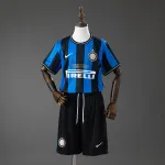 Maglia Inter Milan 09/10 Home (UEFA Champions League) Retro Kit Kids