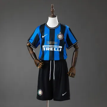 Inter de Milão 09/10 Casa (Liga dos Campeões da UEFA) Retro Kids Kit Jersey