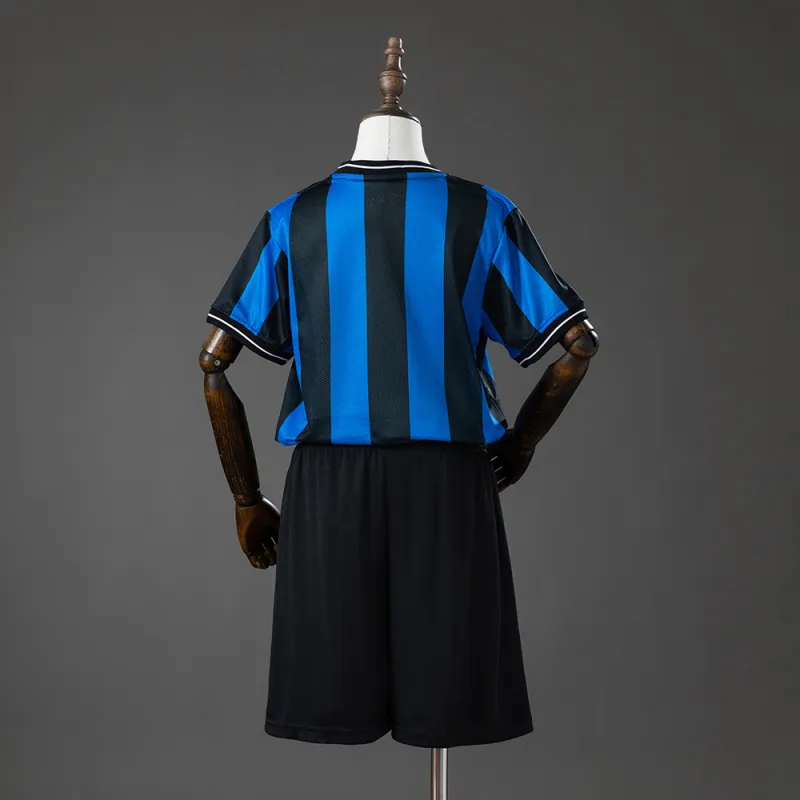 Maglia Inter Milan 09/10 Home (UEFA Champions League) Retro Kit Kids