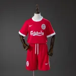 Liverpool 95/96 Thuisretro-shirt voor kinderen Liverpool 95/96 Home Retro Kids Kit Jersey