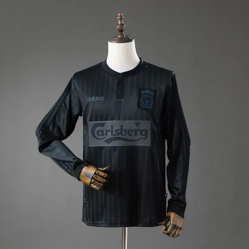 Liverpool 95/96 Retro Long Sleeve Black Jersey