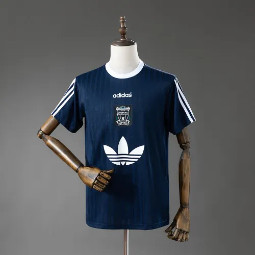Liverpool Polyester T-shirt 95 Navy Blue