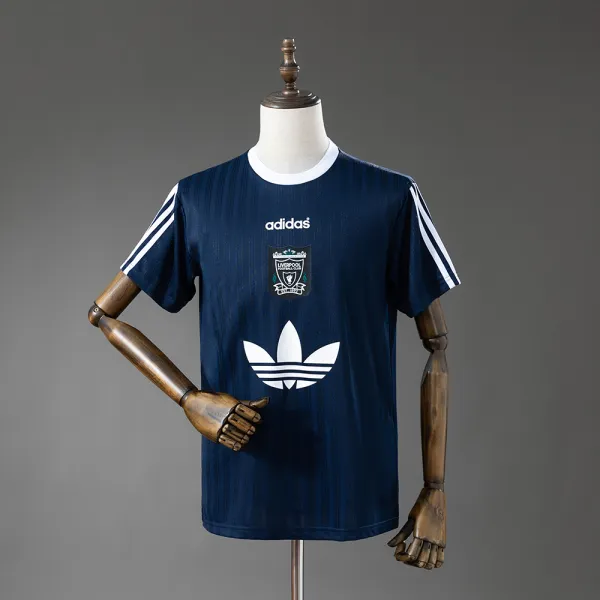 Liverpool 95 polyester t-shirt navy blue - A-Grade Quality Detail View