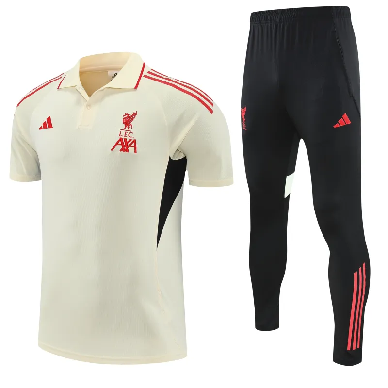 Liverpool 2025/26 POLO Training Suit Blanco
