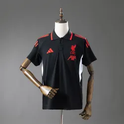 Liverpool 2025/26 POLO Shirt Black - product photo US17.99 - Liverpool 2025/26 POLO Shirt Black