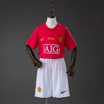 Manchester United 07/08 Home Retro Kids Kit Jersey Manchester United 07/08 Home Retro Kids Kit Jersey