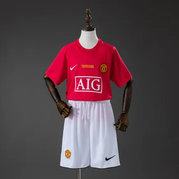 Manchester United 07/08 Home Retro Kids Kit Jersey