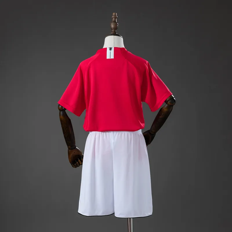 Manchester United 07/08 Home Retro Kids Kit Jersey