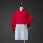 Manchester United 07/08 Home Retro Long Sleeve Kids Kit Jersey