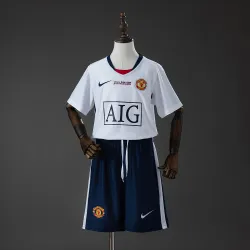 Manchester United 08/09 Away (UEFA Champions League) Retro Kids Kit Jersey - product photo US20.98 - Manchester United 08/09 Away (UEFA Champions League) Retro Kids Kit Jersey