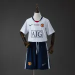 Manchester United 08/09 Away (UEFA Champions League) Retro Kids Kit Jersey Manchester United 08/09 Away (UEFA Champions League) Retro Kids Kit Jersey
