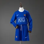 Manchester United 08/09 Third Away Retro Long-Sleeve Kids Kit Jersey Manchester United 08/09 Third Away Retro Long-Sleeve Kids Kit Jersey