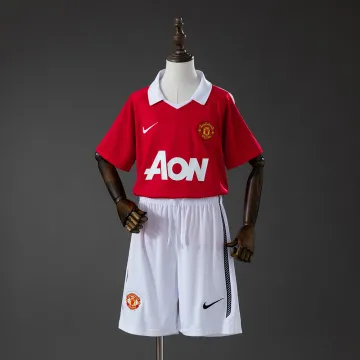 Manchester United 10/11 Home Retro Kids Kit Jersey