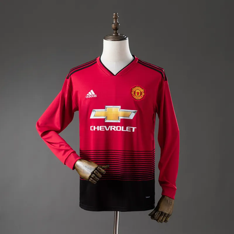 Manchester United 1819 Home Long/Sleeve Retro Jersey