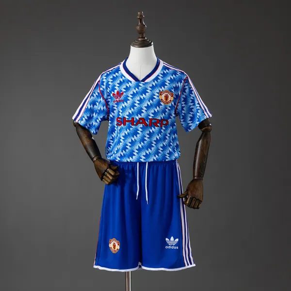 manchester united 90/92 retro kids jersey - A-Grade Quality Detail View